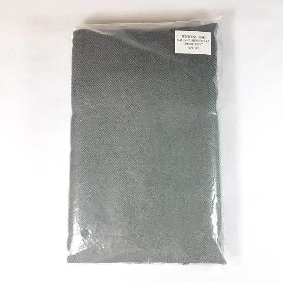CUSHNIE GREY HORIZON OMBRE OVERSIZED SCARF 45" X 75" BRAND NEW IN PACKAGE - Picture 6 of 10